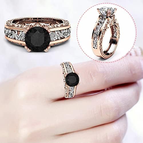 Jóias de jóias de ouro colorido de alia colorida de rosa anéis de separação de anel rosa anéis gsdviyh36 anel