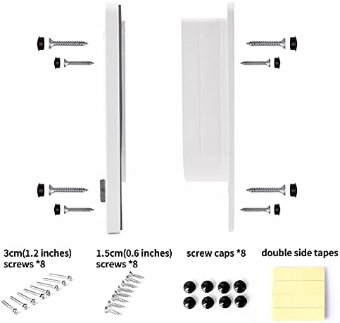 PattePoint Cat Portas de travamento de 4 vias Branco/l preto M/L Flap com ímãs, instalação fácil de porta de