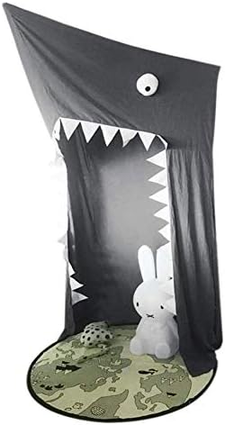 Canopy da cama Qulaco, casa de tenda para crianças Canopy Canopy Big Shark Cedro de algodão Canopy Play