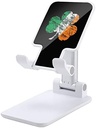 Stand Irish Shamrock Phone Stand dobrável Ajuste do celular Ajuste Dock de desktop compatível
