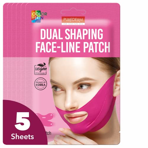 Purederm Duple Face -line Patch - Redutor de queixo duplo V line de levantamento de linha de elevação para firmar