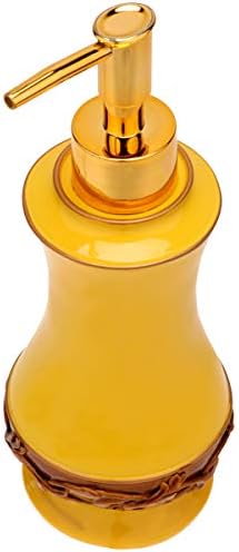 Design criativo amarelo do doitool garrafa vazia estilo europeu dispensador elegante reabastecido garrafas