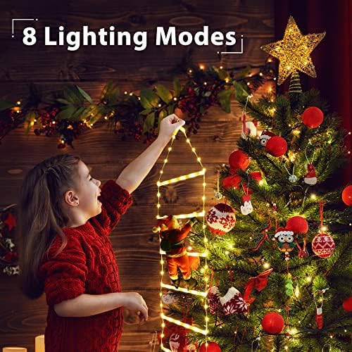 Toodour C9 Luzes de Natal Multicolor e Luzes Decorativas de Christmas com Papai Noel