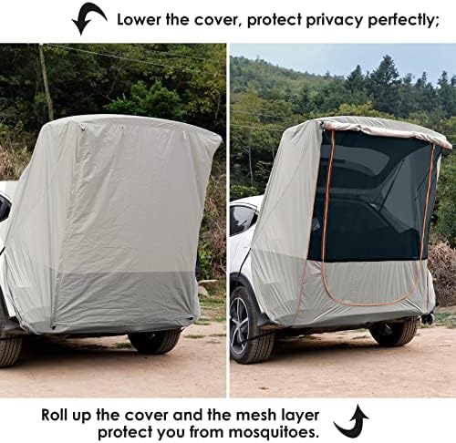 Tenda de porta traseira SUV de grama com barraca de tonalidade de toldo extra grande universal de carro