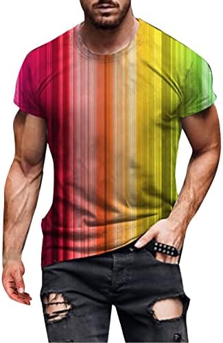 Camisas de vestido de verão para homens Slim Fit Men's Casual Cirts Top Street 3D Digital Impresso Camisetas