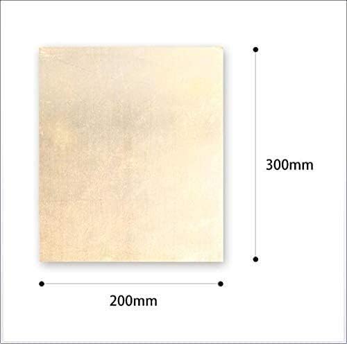 Haoktsb Placa de latão Metal Placa de folha fina de folha de papel alumínio de metal de cobre puro 2,5 mmx200