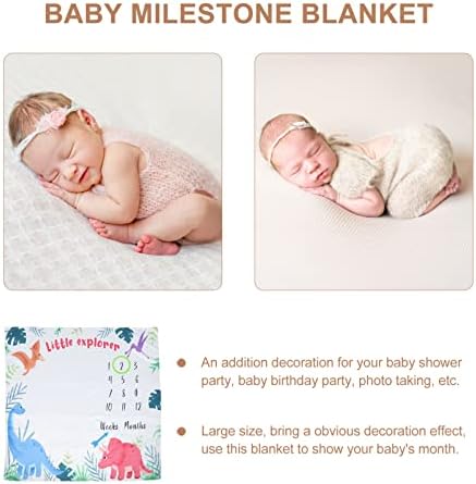 Cobertores de bebê de bebê kisangel cobertores de bebê 5pcs bebê marco mensal marco foto cobertor de bebê