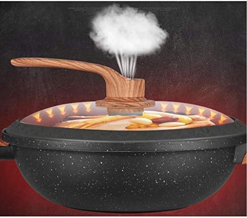 Gydcg maifan stone antiadere wok sem fumaça de petróleo wok doméstico wok não-braso panela universal panela