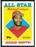 3 Ozzie Smith Cards 1988 Topps 400 01 UD Década 70 Flashback de estreante 101 1987 Leaf All-Star 37