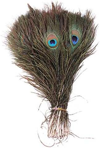 Cooh 10pc lotes diy cauda pavão penas artesanato23-30cm/10-12 polegadas Real 10pcs olho de decoração de