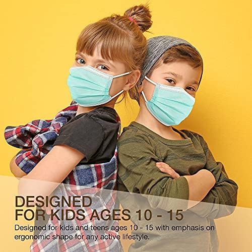 Máscara facial de Candycar Kids, pacote de 100 - 3 Ply descartável máscara facial para criança