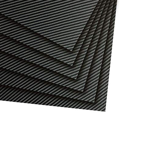 Placa da placa de fibra de carbono 3.0x600x600mm folhas de fibra de carbono 3k Surça de fossa fibra