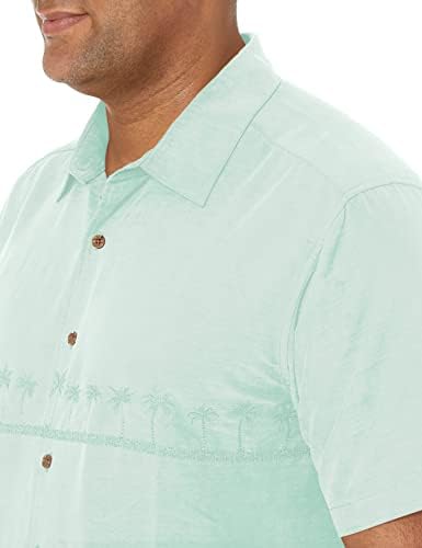 Quiksilver Taiti Palms de 4 botões da camisa de colarinho floral