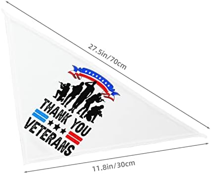 Obrigado pelo seu serviço, veteranos patrióticos do dia cachorro bandanas pet lenço de lenço de estimação Bib Boy