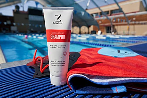Zealios Swim & Sport Shampoo Fórmula hidratante e fórmula hidratante de lavagem do corpo da pele para alívio