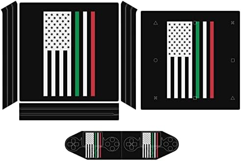 American Italy Flag PVC adesivo adesivo adesivo de pele para PS4 Pro/PS4 Slim Controller