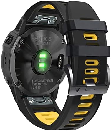 TTUCFA Substituição Smart Watch Band tapas para Garmin Fenix ​​7 7x 6 6x 5x 5 3HR Forerunner935 945 Pulseira