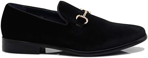 SPT03 Men's Vintage Plain Velvet Dress Slowers Slip On Shoes Shoes Tuxedo Sapatos