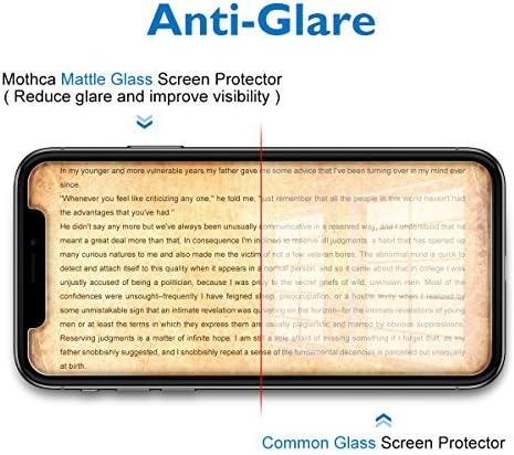 Protetor de tela fosco de Mothca compatível com iPhone XS/iPhone X/iPhone 11 Pro Anti-Glare e Anticangingerprind