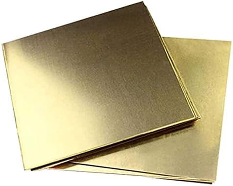 Yuesfz Cheque de cobre Metal Brass Cu Metal Placa de folha de folha Superfície lisa Organização
