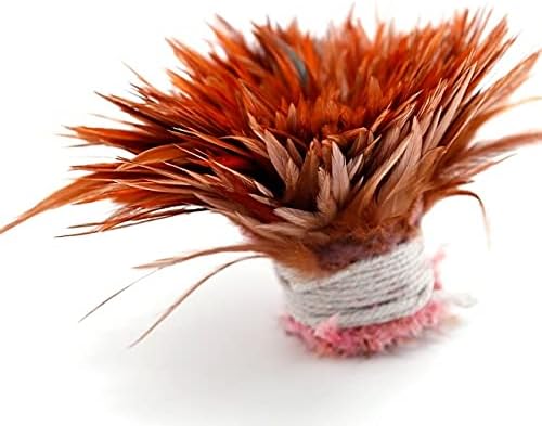 Pumcraft Feather for Decor Jóias Diy 100pcs / Lotes Feather, 4-6 / 10-15cm, cor natural e penas tingidas, para