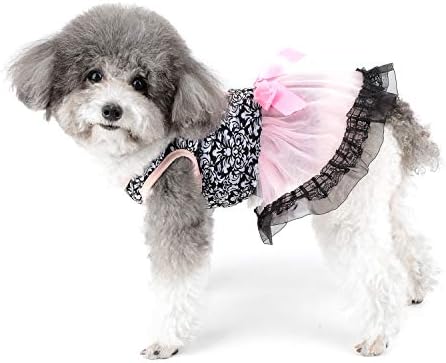 Vestido de cachorro zunea para cães pequenos menina fita de verão tutu vestido de renda sexy laça saia de cachorrinho