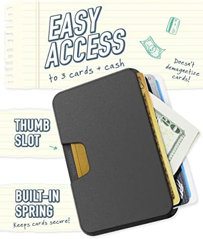 Smartish Wallet for Magsafe iPhones - Hustle lateral - Suporte de cartão magnético destacável para a Apple iPhone