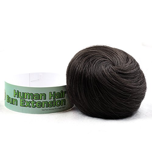 Cabelo Bella Human Hair Bun Extension Donut Chignon Helfieces para mulheres e homens instantâneos