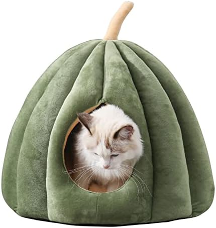 Lüzhong Pet-Bed Self-Salfing Cat Tent Cave para gatinhos e cães pequenos Triangle Cat House cabana com almofada