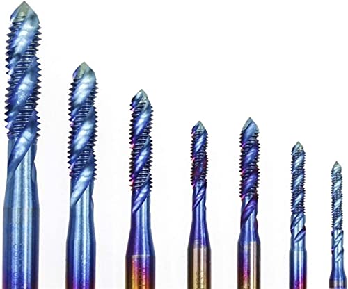 Bits de broca de aço Torneira de rosca de fios espiral para parafuso métrico para perfuração de metal nano