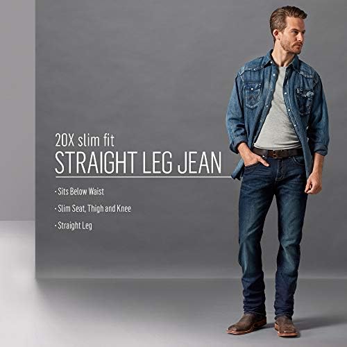 Wrangler Men 20x Slim Fit Straight Leg Jean
