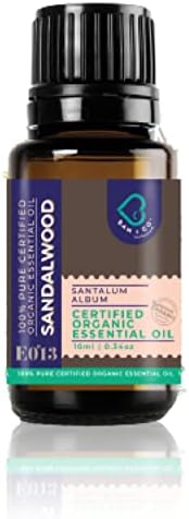 Bam & Co. Organic Sandalwood Essential Oil 10ml - de óleo essencial de sândalo orgânico