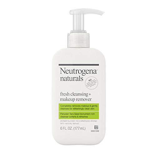 Neutrogena Naturals Limpeza fresca Lavagem de face diária + Removedor de maquiagem com sementes de