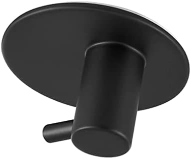 Ganchos pretos de quul para banheiro o aço inoxidável travessa de enferrujar cabide de gancho para hardware