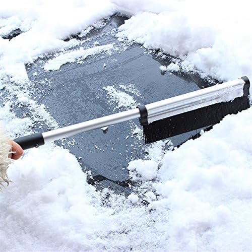 QueenBox Extendível telescópio escova de neve - raspador de gelo para carro, retraia de 24 a 17