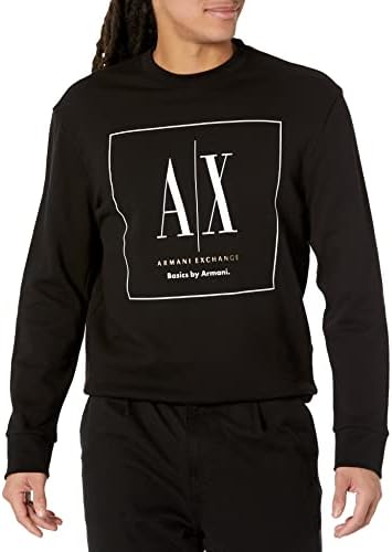 A | X Armani Exchange Masculk's Basics de Armani Cotton Crewneck Sweatshirt