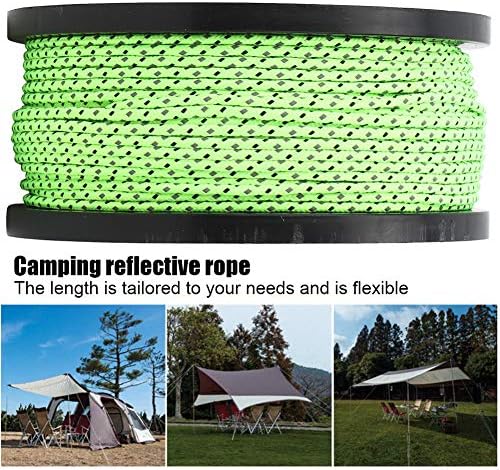 BnineteEnteam 2,5 mm reflexivo cordão de acampamento corda Guyline para tenda de acampamento,