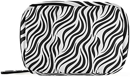 Caixa de organizador de pílula de bolsa de estojo de pílula impressa com zebra com zíper suplementos