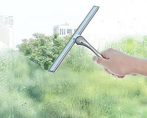 Ettori Showergee para portas de chuveiro, 10 polegadas de vidro de chuveiro para banheiro, janelas, cozinha