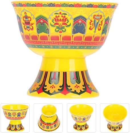 A decoração de casa animada Mini xícara de Buda oferecendo tigela tibetana budista sagrada xícara de cerâmica
