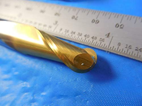 SGS 11mm diam, 25 mm de comprimento de corte 2 flauta acabamento de lata de lata de tampa de bola sólida de carboneto