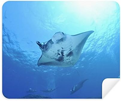 Ocean Ray Skate Science Nature Picture Limping Tenor Cleaner 2pcs Camurça tecido