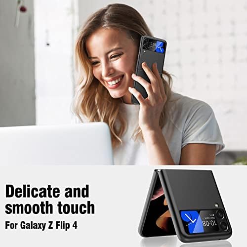 GooseBox para Samsung Galaxy Z Flip 4 Slim Case, Ultra Fin Fine PC à prova de choque | Anti-arranhão | Camada