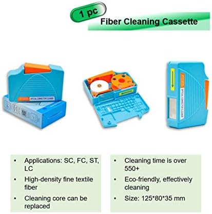 Kit de limpeza de fibra óptica Ferramentas de limpeza de fibra óptica com fibra de limpeza de fibra