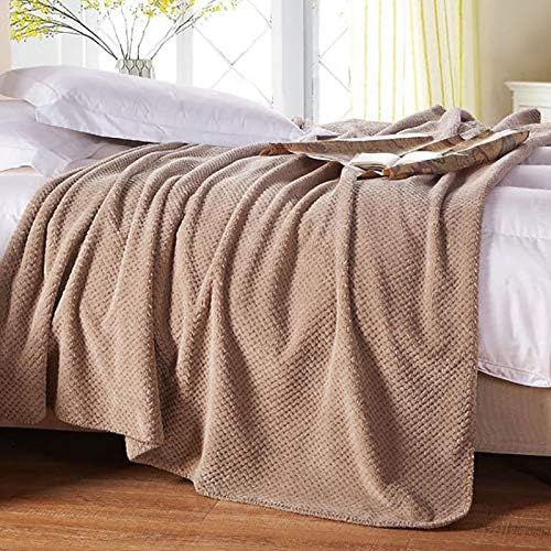 Cobertor xadrez macio fofo para a cama cobertor de coral no sofá cor de sofá decorativo de cor sólida