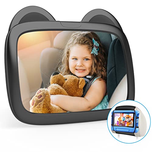 Combo Nusican Baby Car Safety Mirror and Car Combo, espelho do assento do carro para o bebê voltado para
