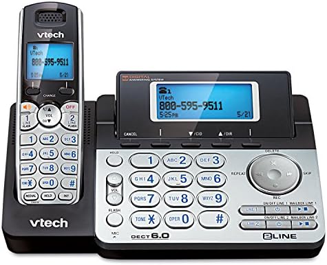 WMU VTECH DS6151 Telefone sem fio expansível de duas linhas com sistema de atendimento