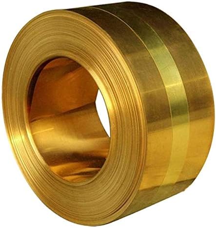 Yiwango Brass Metal Metal Placa de folha fina 50 mm x 1000 mm Folha de cobre puro