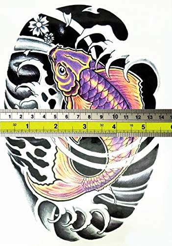 Parita Big Tattoos Butterfly Hibiscus Flores desenho animado Tattoo da escola Sexy Body Arm Ombro