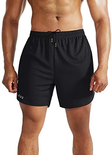 NELEUS MEN's 2 em 1 shorts de corrida com revestimento, shorts de exercícios de ajuste seco com bolsos